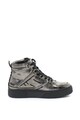 Diesel Pantofi sport mid-high de piele, cu aspect metalizat Danny Femei