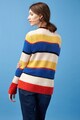 NEXT Bordázott pulóver colorblock dizájnnal női