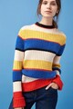 NEXT Bordázott pulóver colorblock dizájnnal női