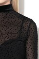GUESS JEANS Bluza cu aspect transparent si detalii catifelate Femei