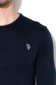 U.S. Polo Assn. Pulover din tricot fin cu logo brodat Barbati