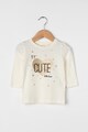 NAME IT Bluza din bumbac organic, cu imprimeu text Rastar Fete