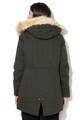 Vero Moda Geaca parka cu vatelina, gluga si garnitura de blana sintetica Diana Femei