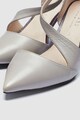 NEXT Pantofi d'Orsay de piele cu detalii lacuite Femei