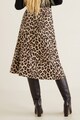 Mango Fusta midi cu animal print Loe Femei