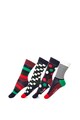 Happy Socks Set de sosete unisex, cu imprimeu - 4 perechi Femei