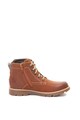 Clarks Ghete de piele cu garnitura din material textil si calapod lat Comet Rock Fete