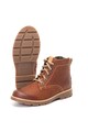 Clarks Ghete de piele cu garnitura din material textil si calapod lat Comet Rock Fete