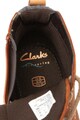 Clarks Ghete de piele cu garnitura din material textil si calapod lat Comet Rock Baieti