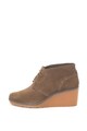 Clarks Ghete de piele intoarsa cu talpa wedge Hazen Charm Femei