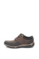 Clarks Pantofi casual de piele nabuc si material textil Walbeck Edge Barbati