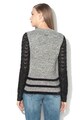 DESIGUAL Brenna bordázott pulóver hímzésekkel női