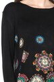 DESIGUAL Bluza lunga din tricot fin cu imprimeu floral Diane Femei