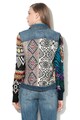 DESIGUAL Cardigan cu model etnic si garnituri de denim Sonja Femei