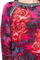 DESIGUAL Pulover din material pufos cu model floral Peony Femei