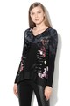 DESIGUAL Bluza cu decolteu in V, model si design 2in1 Kappal Femei