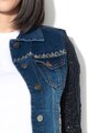 DESIGUAL Jacheta din denim cu maneci tricotate Bluely Femei