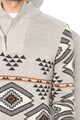 DESIGUAL Dallano mintás pulóver bordázott szegélyekkel férfi