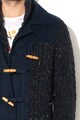 DESIGUAL Jacheta din amestec de lana, tricotata gros cu inchidere cu tija si anou metalic Enos Barbati