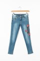 GUESS JEANS Blugi super skinny cu broderii florale Fete