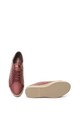 U.S. Polo Assn. Pantofi sport de piele ecologica, cu talpa flatform Violet Femei