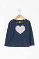 Esprit Bluza cu aplicatie in forma de inima din paiete reversibile Fete