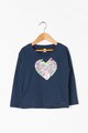 Esprit Bluza cu aplicatie in forma de inima din paiete reversibile Fete