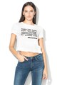 Tally Weijl Tricou crop cu aplicatie text Femei