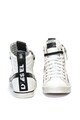 Diesel Pantofi sport mid-high de piele, cu aspect uzat Velows Barbati