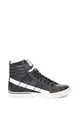 Diesel Pantofi sport mid-high de piele, cu aspect uzat Velows Barbati