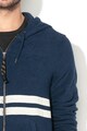 Jack & Jones Hanorac din material terry cu fermoar si captuseala de fleece Bill Barbati