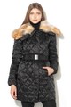 Silvian Heach Collection Damius pihével bélelt kabát rókaszőr gallérral női