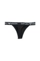 Emporio Armani Underwear Chiloti tanga cu banda elastica cu logo Femei