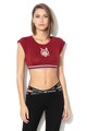 Emporio Armani Underwear Top crop de casa cu imprimeu logo Femei