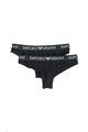 Emporio Armani Underwear Set de chiloti brazilieni cu banda in talie cu logo - 2 perechi Femei