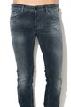 JUST CAVALLI Blugi slim fit cu rupturi decorative Barbati