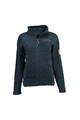 Geographical Norway Bluza sport de fleece, cu fermoar si imprimeu logo Tyrell Femei