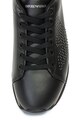 Emporio Armani Flatform bőr sneakers cipő szegecses rátétekkel női