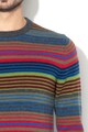 United Colors of Benetton Gyapjútartalmú csíkos pulóver férfi