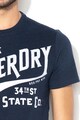 SUPERDRY Тениска 34th St. с гумирано лого Мъже