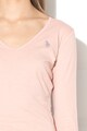 U.S. Polo Assn. Bluza cu decolteu in V si detaliu logo brodat Femei