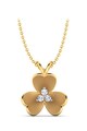 Dhamont Pandantiv de aur decorat cu 3 diamante Femei