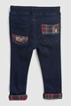 NEXT Pantaloni jogger din denim, cu snur in talie Baieti