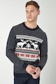 NEXT Karácsonyi mintás pulóver férfi
