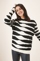 NEXT Zebramintás pulóver női