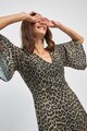 NEXT Rochie cu croiala in A si model animal print Femei