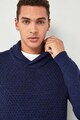 NEXT Texturált kötött pulóver férfi