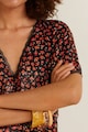 Mango Camelio virágmintás V-nyakú ruha női