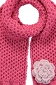 Barts Fular tricotat cu floare decorativa Rose Fete