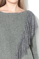 Liu Jo Kötött pulóver fodros csipkeszegéllyel női